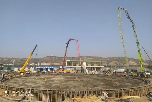  陕煤建设天工公司土建四部顺利完成 一次性浇筑最大体量混凝土