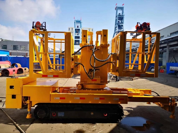 陕煤建设澄合分公司第三安装项目部成功研制《多功能管路安装车》