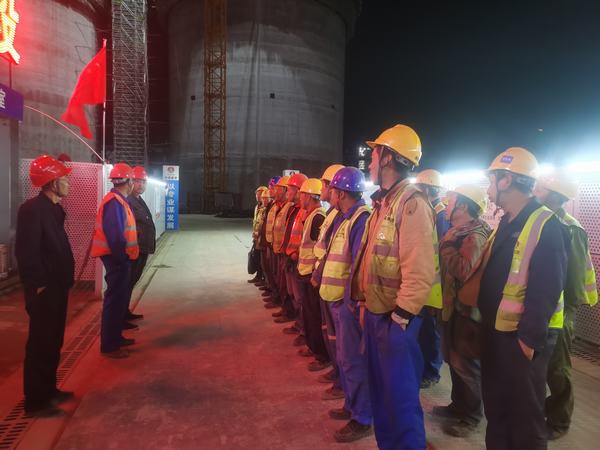 陕煤建设天工公司彬长660MWCFB示范电厂工程项目部：凝心聚力拼百日，齐抓共管保安全