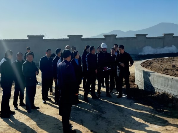 陕煤建设绿宇公司:淳化县视察组莅临淳化县殡葬服务设施建设项目进行视察