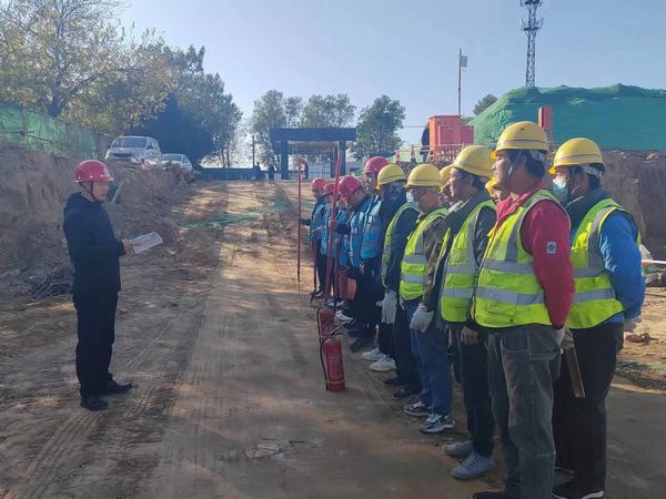 陕煤建设渭南分公司第十五项目部筑牢冬季三防“安全堤”