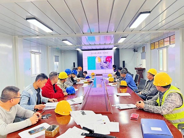 陕煤建设渭南分公司第十一项目部在寒冬里书写建设篇章