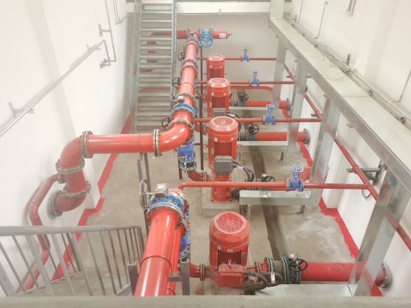 陕煤建设机电安装公司提前15天顺利完成地面消防水池泵房工程