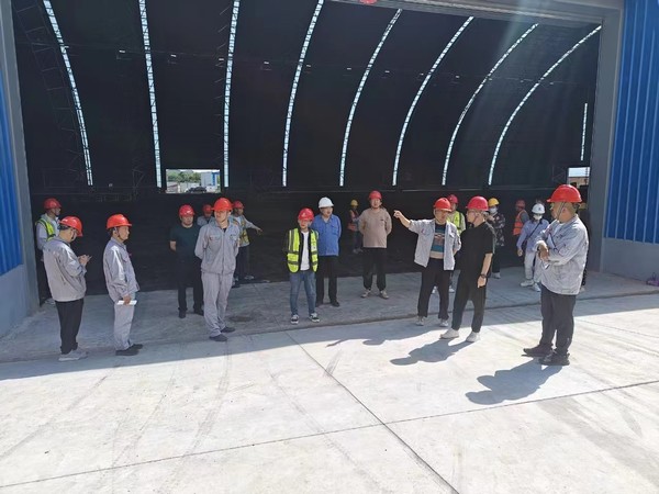 陕煤建设铜煤公司第六项目部承建的干煤棚扩建EPC总承包项目顺利通过竣工验收