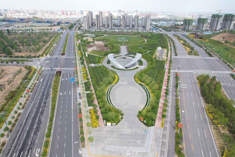 陕煤建设榆林公司承建的科创新城同慧公园项目顺利通过竣工验收