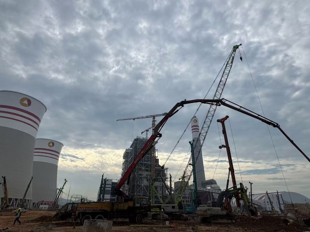 24小时鏖战！陕煤电力上高有限公司2x1000MW清洁煤电扩建项目煤仓间灌注桩圆满完成