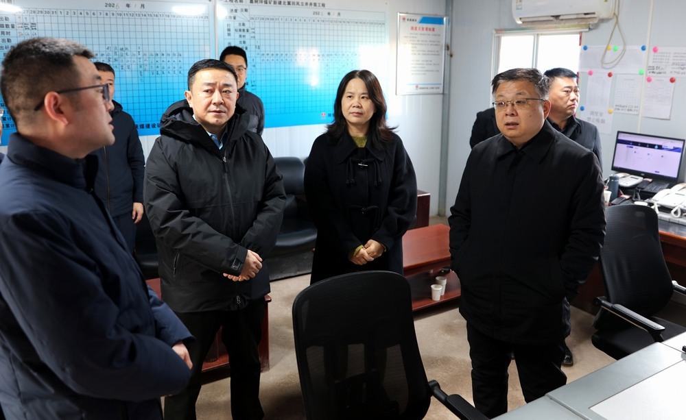 韩城市委副书记张景锋一行深入陕煤建设矿建二公司调研指导工作